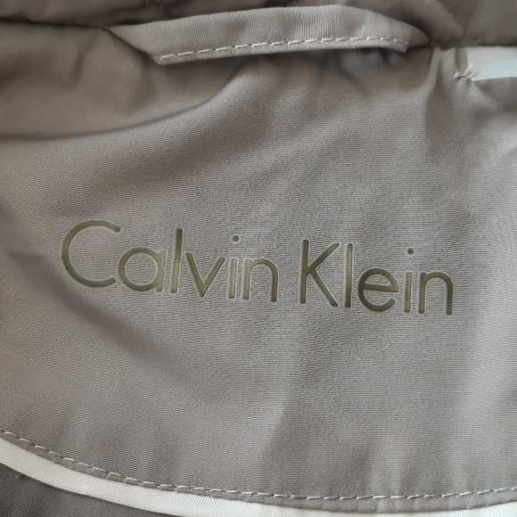 Calvin Klein Quilted Puffer Jacket Removable Hood Winter Coat Women Size Medium - Picture 5 of 8